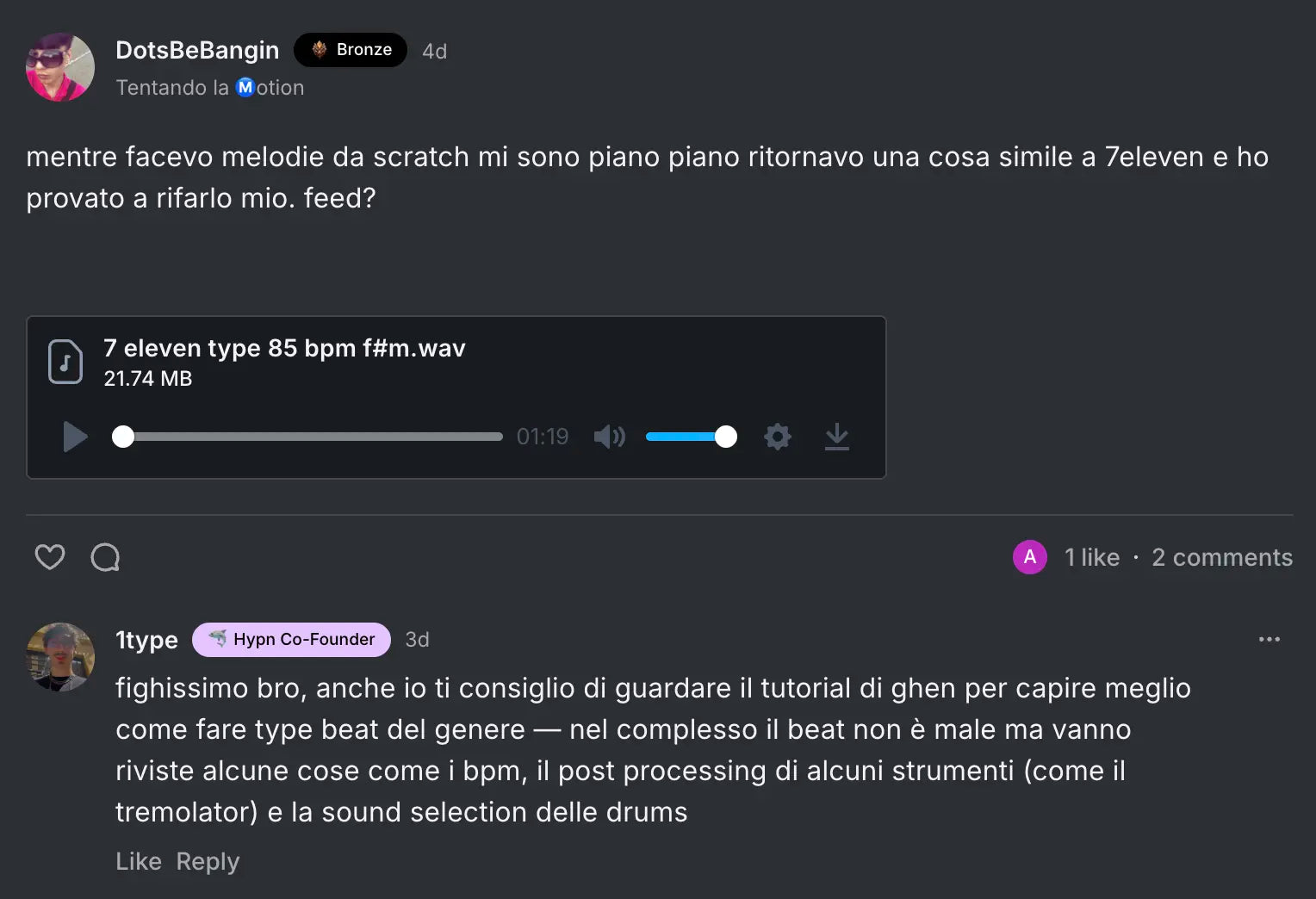 Hypn Academy - Feedback quotidiano