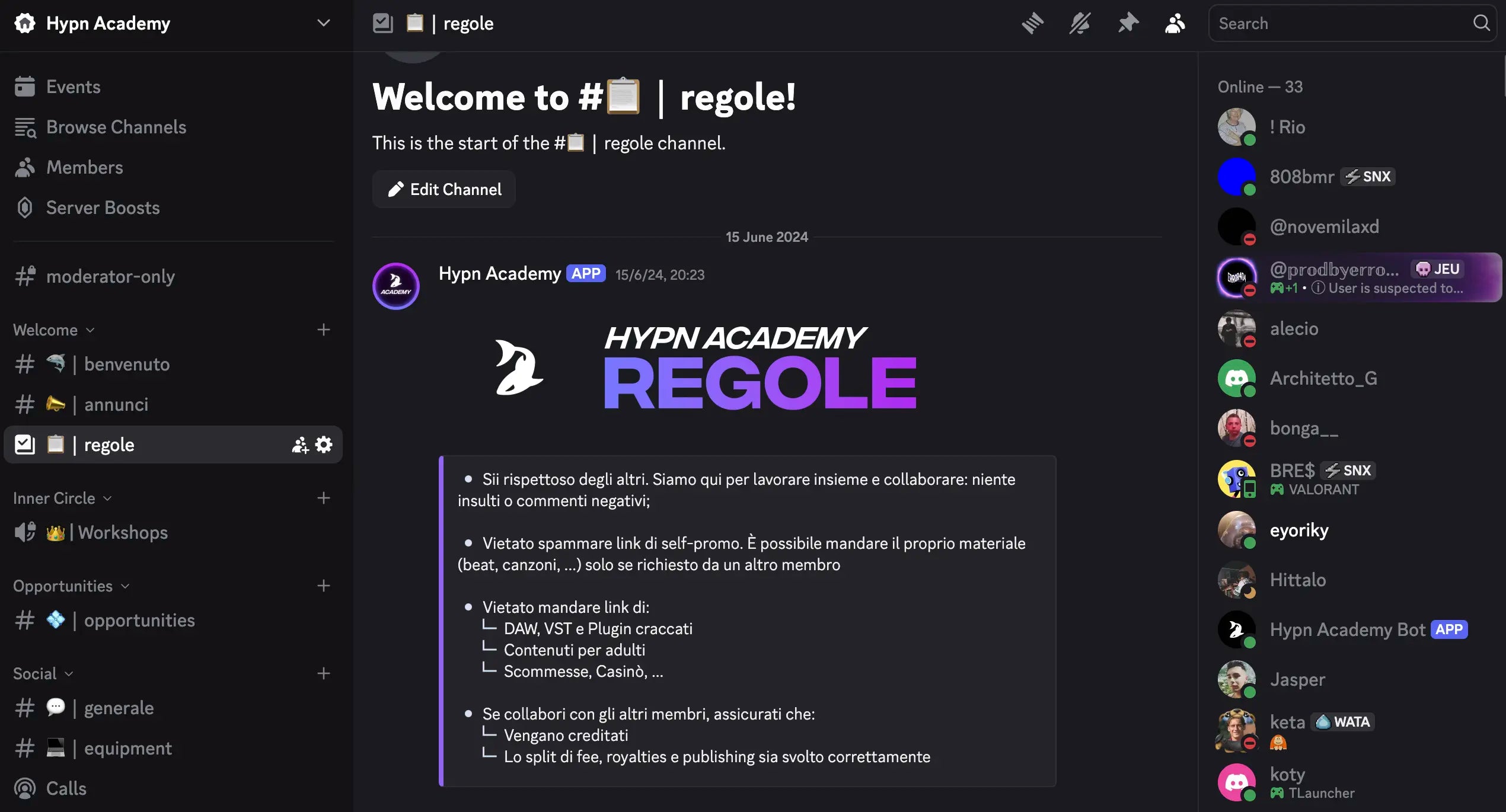 Hypn Academy - Discord privato