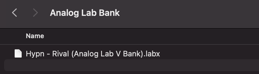 Hypn Rivals Analog Lab Bank Finder Preview