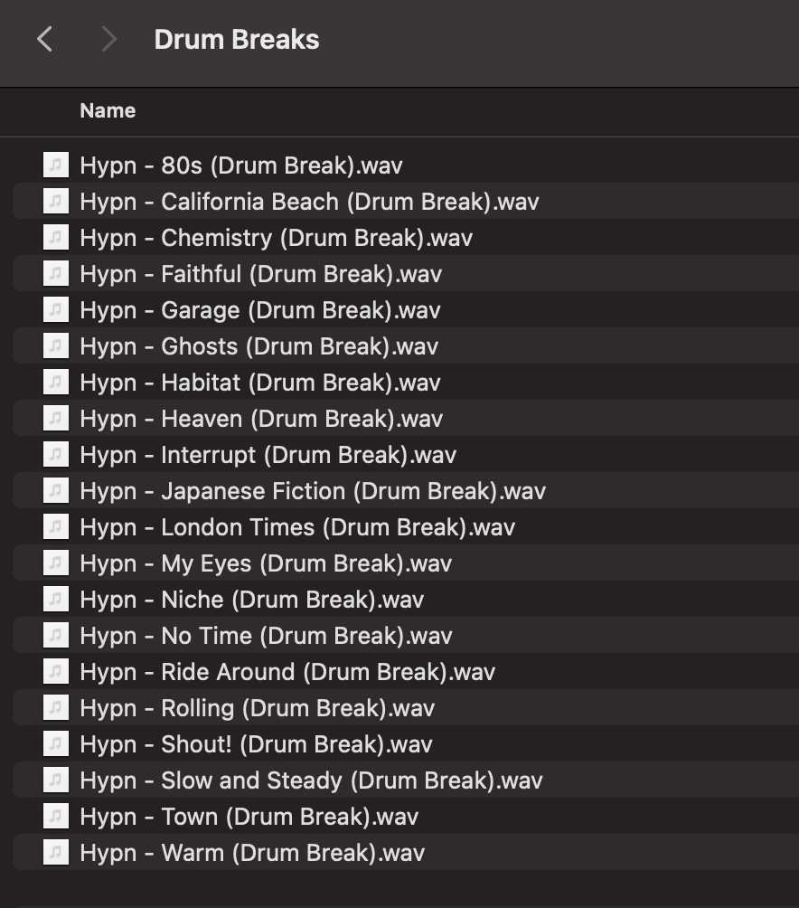 Hypn Rivals Drum Breaks Finder Preview
