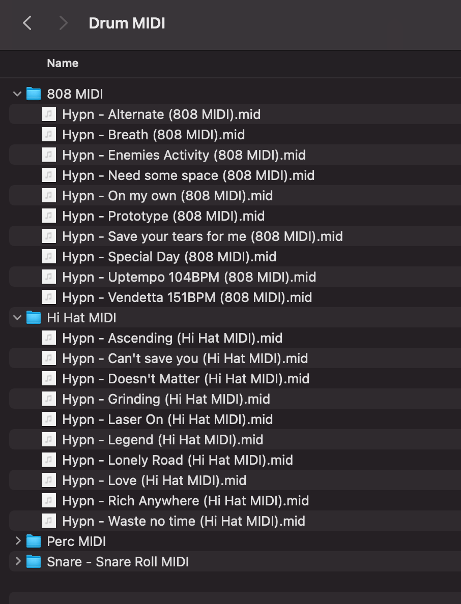 Hypn Rivals Drum MIDI Kit Finder Preview